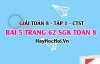 Giải bài 5 trang 62 Toán 8 Tập 1 SGK Chân trời sáng tạo